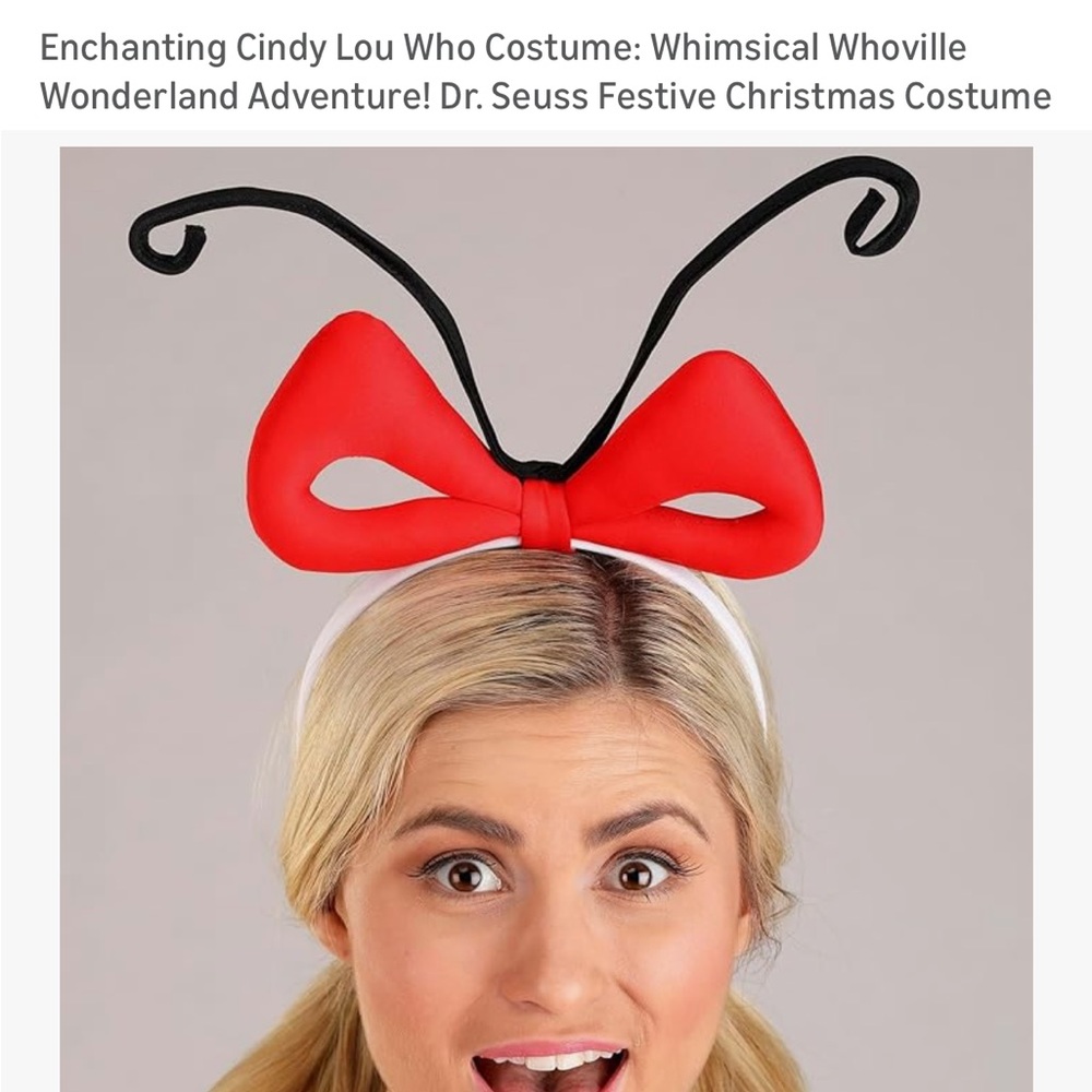 Cindy Lou Who headband